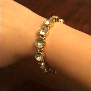 Kate Spade Gold and Rhinestone Bracelet